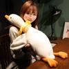 1 шт. 85 см Милые Лежащие Гуси Плюшевые Игрушки Очаровательная Животная Утка с Подушкой-Лепестком Мягкие Набивные Куклы-Успокаиватели для Сна Младенцев Для Девочек