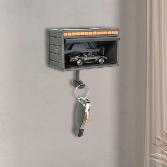 Настенный держатель для ключей для гаража с открывающейся дверью, простая установка, 3D-держатель для ключей, стеллаж для хранения для прихожей