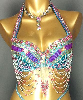 New Women's Belly Dance Costumes Senior Bra Belly Dancing Clothes Bellydance Bead Sequins Bra Top