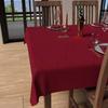 Stain-resistant Rectangular Tablecloth 150x300 Cm LUXURY Red, by Soleil d'Ocre