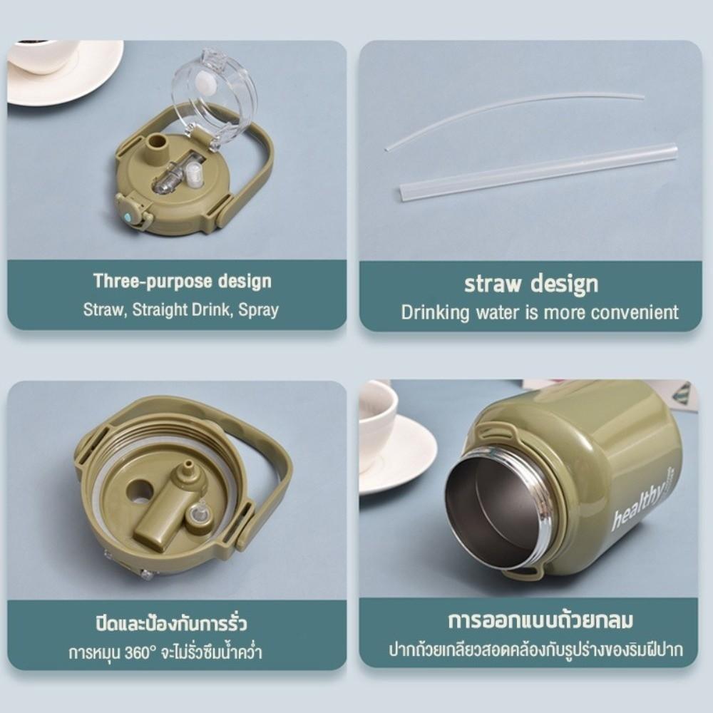 Термос из нержавеющей стали, вакуумная кружка, большая емкость, спортивная бутылка для воды, термокружка для детей