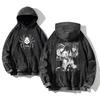 HUNTER×HUNTER Manga Graphic Hoodie  Chrollo Lucilfer Washed Oversized Streetwear Long Sleeves Cotton Sweatshirts Men's Clothing