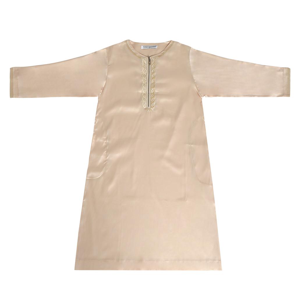 Muslim Saudi Arab Kids Boys Kaftan Robe Dishdasha Abaya Thobe Jubba Thoub Dress