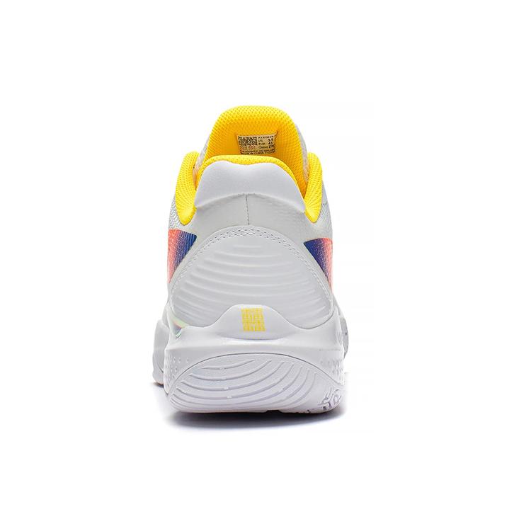 New LiNing Thunder Series Anti Slip Wear Resistant Low Top Badminton Shoes Unisex Standard White AYAS018-3