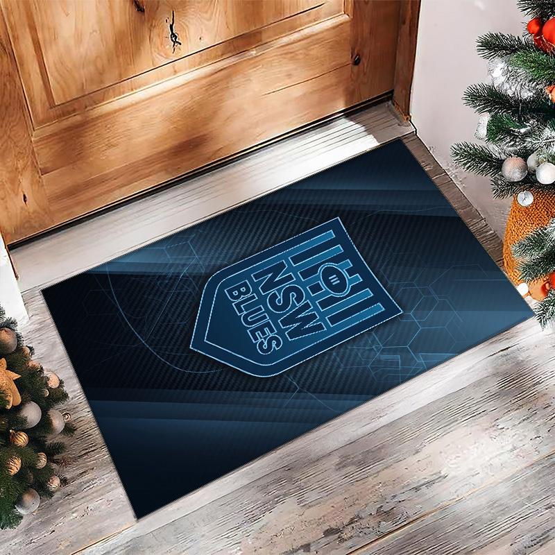 NSW Blues Crystal Velvet Carpet Soft Anti?Slip Floor Mat Comfortable Home Living Room Bedroom Decor Rug