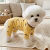 Cartoon Printed Dog Base Coat Warm Dog Jumpsuit Cute Dog Home Clothing  Casual Wear