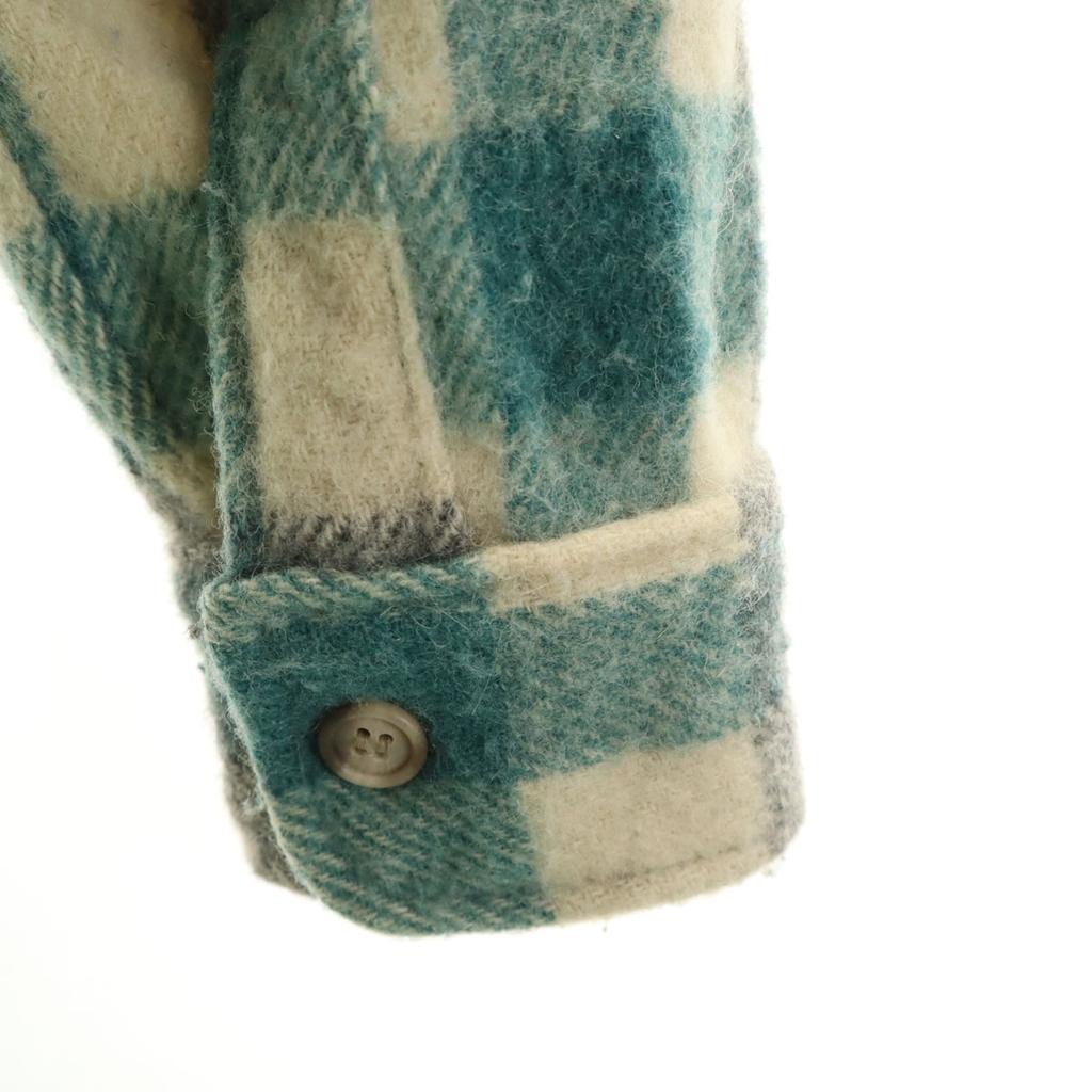 Woolrich 70-е Винтаж Белая бирка Клетка Длинный рукав Фланелевая рубашка Мужская Б/У