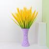 7 Forks Artificial Wheat Ears Rice Plant Bouquet Realistic Simulated Non Water Needed Easy To Care Indoor/Outdoor Decor