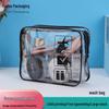 Портативная прозрачная ПВХ косметичка для женщин - Дорожное хранение на молнии