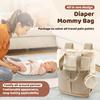 Рюкзак-сумка для подгузников для малыша, нейлоновый, водонепроницаемый, дорожная сумка для детских подгузников с пеленальным ковриком, большой вместимости, уличная сумка-тоут, детские принадлежности