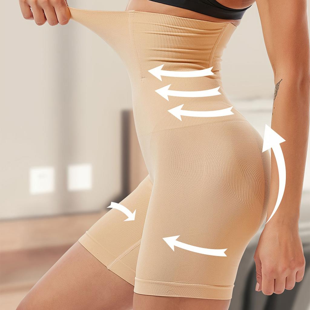 Утягивающие шорты с высокой талией - бесшовное утягивание живота и подтяжка ягодиц, удобное нижнее белье для повседневной носки