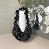 Vintage Polka Dot Cute Versatile Pleated Dumpling Bag Shoulder Messenger Bag