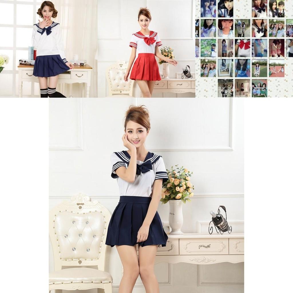 Очаровательный наряд японской школьницы, костюм для косплея, комплект с отложным воротником