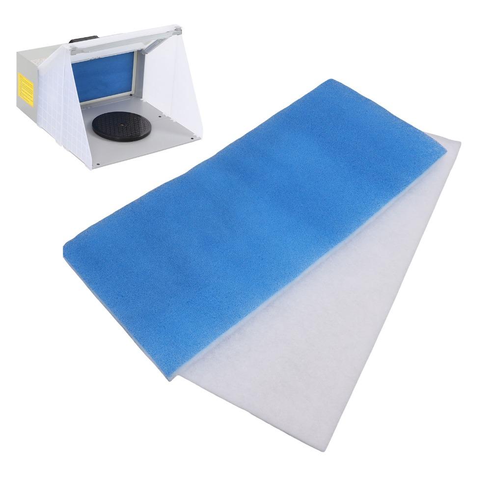 2pcs Exhaust System Paint Booth Filter Double Layer Replacement Filter Cotton For Tent System
