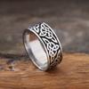 Винтажное кольцо Celtics Spiral Knot для мужчин и женщин, панк-нордическое кольцо из нержавеющей стали 316L, викинг, байкерский амулет, ювелирное изделие, размер 7-13