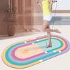 Красочный Мягкий Коврик для Скакалки Большой Нескользящий Для Занятий Фитнесом в Помещении Спортивный Амортизирующий Коврик для Скакалки Ковер для Йоги Татами Коврик