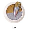 Dual Colors Solid Magic Mirror Nail Powder Holographic Laser Nail Glitter Two Colors Titanium Powder Platter Nail Art