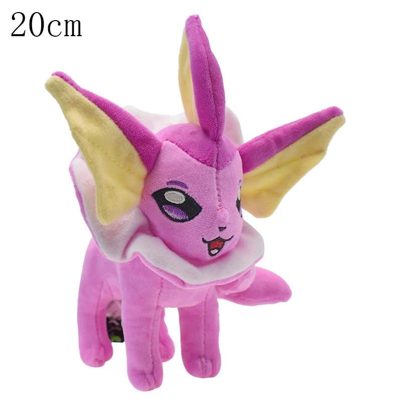 New Plush Toys Shine Eevee Umbreon Espeon Jolteon Flareon Vaporeon Glaceon Kawaii Pikachu Peluche Anime Dolls Kids Gift