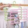 1 Pcs 5 Layers MultiFunctional Pants Hangers Holders Trousers Hanger Storage Rack Clothes Hanger Space Saver Wardrobe Closet Organizer