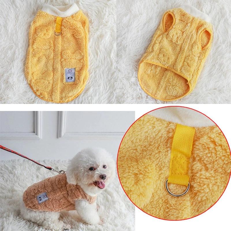 Коралловый флис одежда для собак мягкий плюшевый свитер для собак зимний теплый свитер для щенков котят одежда для домашних животных для маленьких собак чихуахуа бульдог