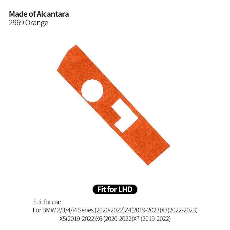 Made of Alcanrata For BMW G20 G22 G07 F44 i4 G29 X3 G01 X5 G05 G06 Gear Shifter Panel Frame Sticker Car Interior Trim Accesso