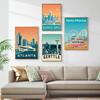 Нью-Йорк Бостон Гавайи Озеро Тахо Чикаго дорожный постер настенный художественный принт холст живопись скандинавские постеры и принты настенные панно