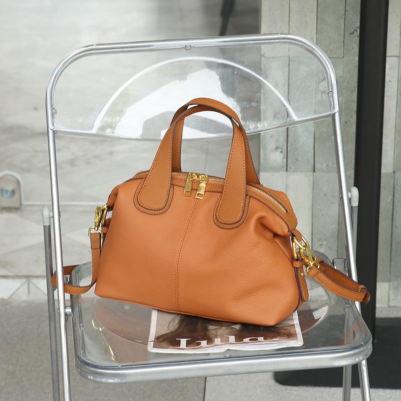 2025 Fashionable Large-Capacity Genuine Leather Crossbody Bag - Stylish Women's Handheld & Shoulder Design