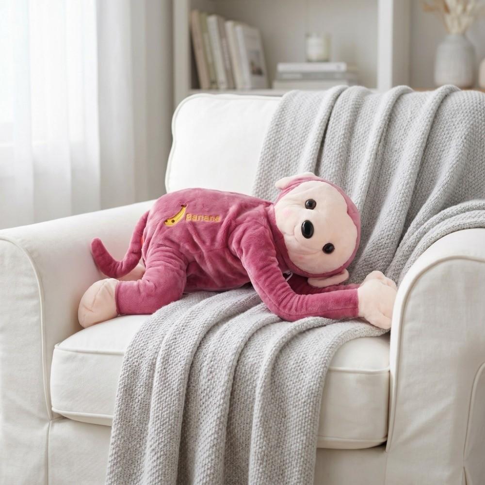 Plush Plush Monkey Tissue Box 50*29cm Cute Car Interior Accessory Family Vehicle Daily Travel Use