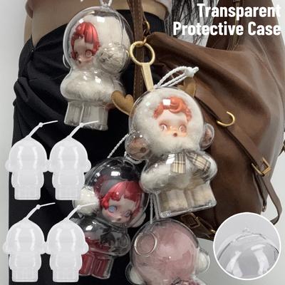 Прозрачный чехол для Skull Panda Winter Movement 1-5 шт. Прозрачная защитная крышка Пылезащитный дисплей Коробка для хранения Аксессуары для кукол