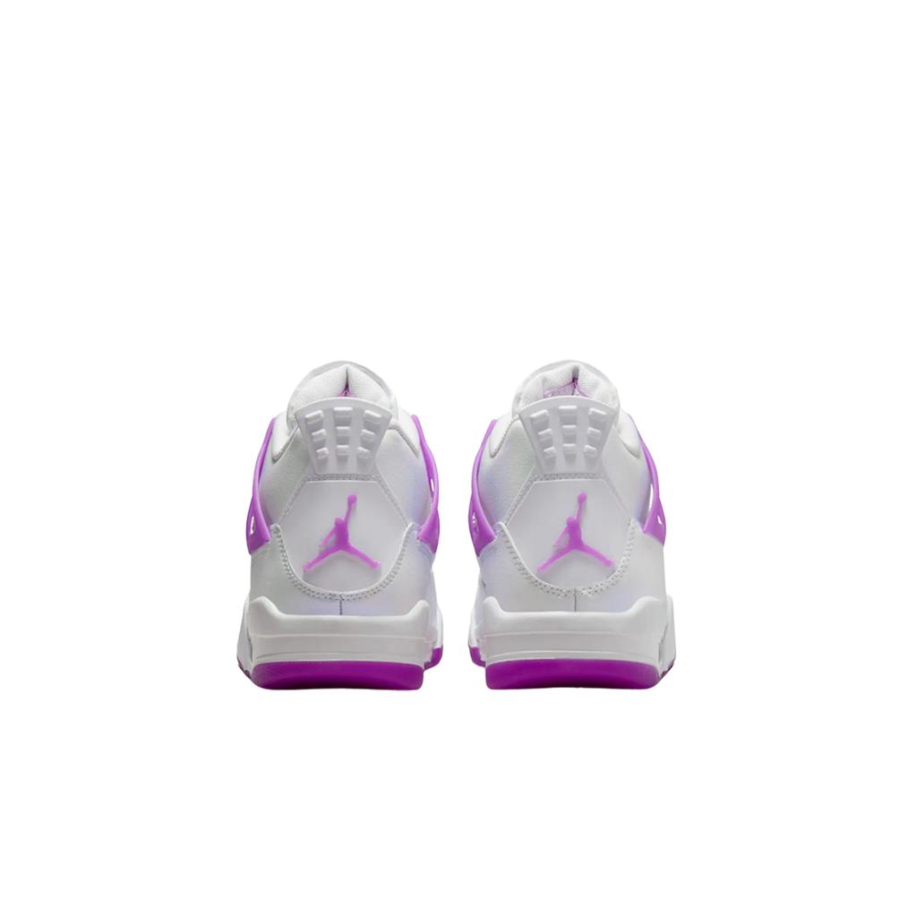 Детские кроссовки Air Jordan 4 Retro GS Hyper Violet белые FQ1314-151
