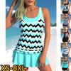 2024 Swimwear Tankiny Two Piece Beach Suit Women's Beach Swimwear Fashion Print Tankini Summer Sexy Swimwear Fashion Tankini