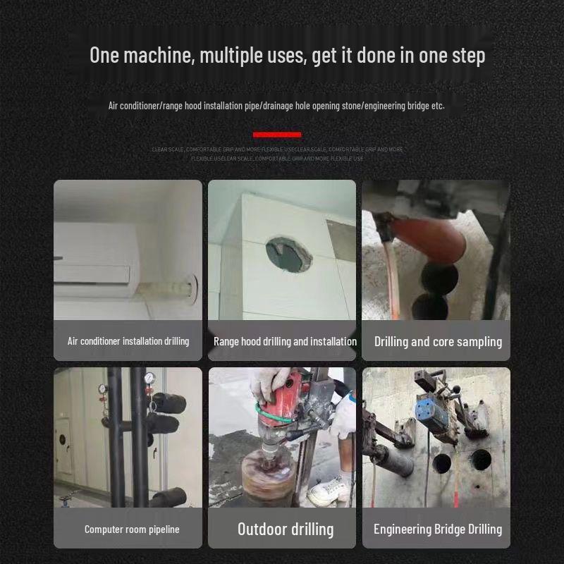 Ручная высокомощная бетонобуровая установка Jindu со стразами для отверстий под кондиционер и установки кронштейнов