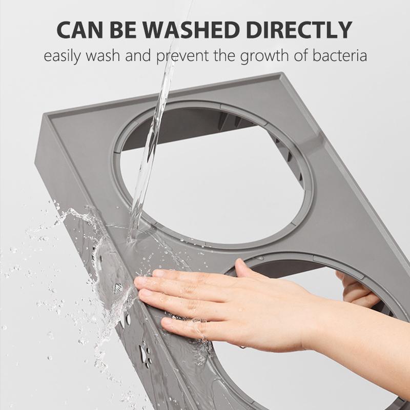 Двойные миски для собак с подставкой, регулируемая по высоте, миска для кормления домашних животных, миска для кормления средних и больших собак, приподнятые кормушки для воды, подъемный стол для кошек