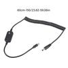 Витой USB C - DC5.5x2.1мм Кабель питания Регулируемые напряжения 5В 9В 12В 15В 20В для устройств быстрой зарядки Черный