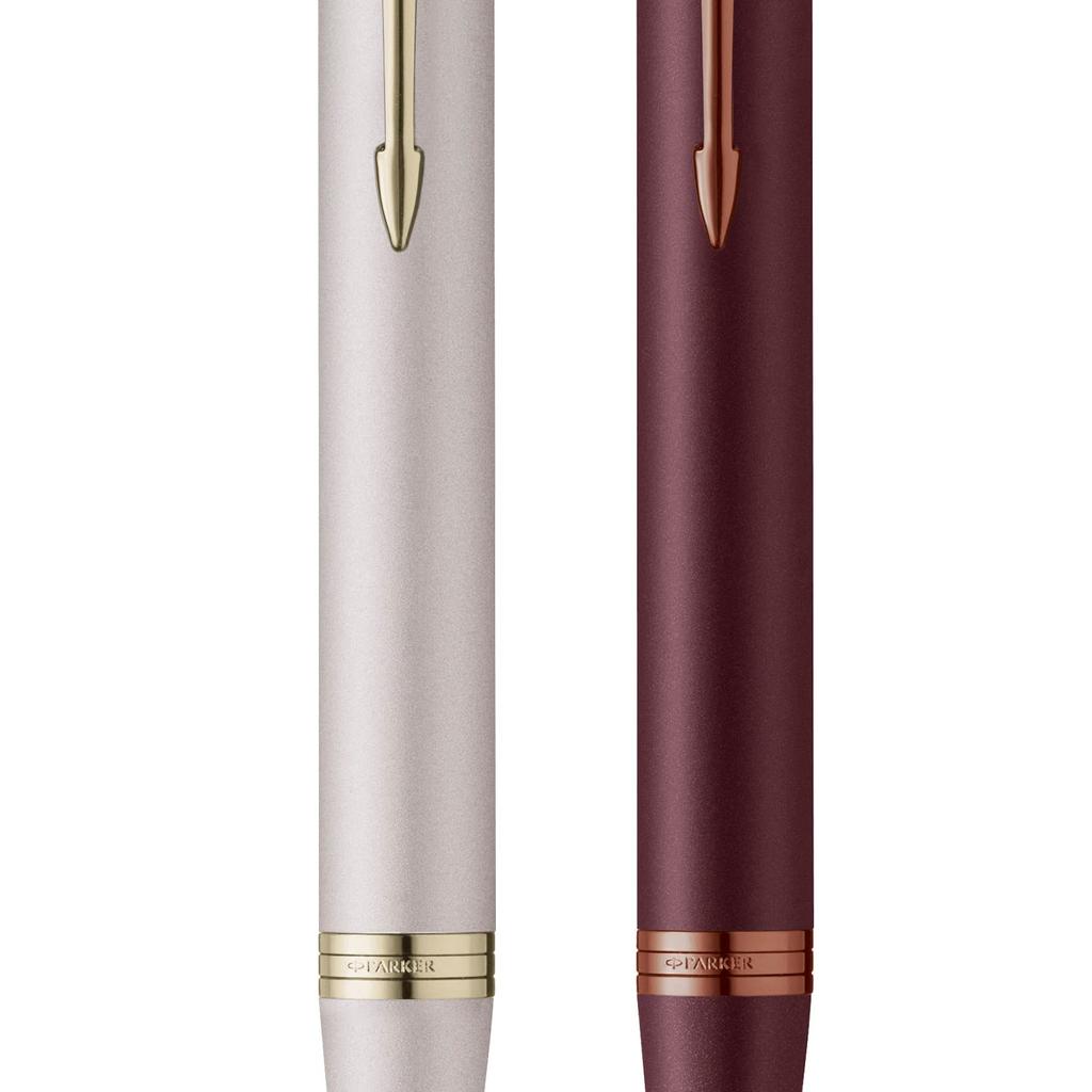 Шариковая ручка PARKER IM Monochrome Borgundy BGT Medium Point Gift Box Original Imported Product 2190489 На масляной основе