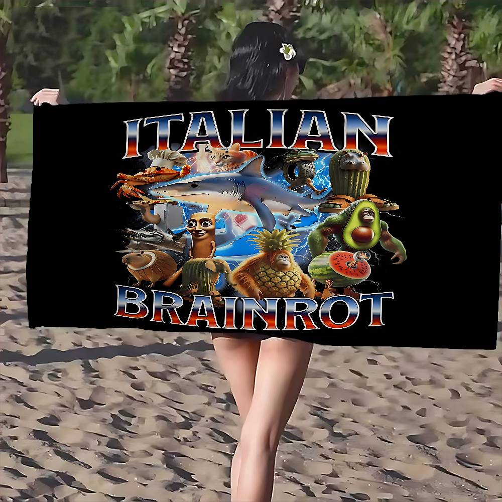 I-ITALIANS B-Мозговая гниль Креативное Животное Полотенце для Ванны Микрофибра Мягкое Впитывающее Воздухопроницаемое Для Девочки Ребенка Декоративное Пляжное Полотенце