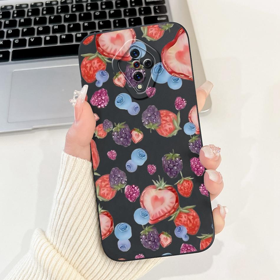 For Vivo S1 Pro (1920) / S1 (1907) Beautiful Bow Rose Painting Phone Case For Vivo S1 S1Pro Soft Silicone Shockproof Cases