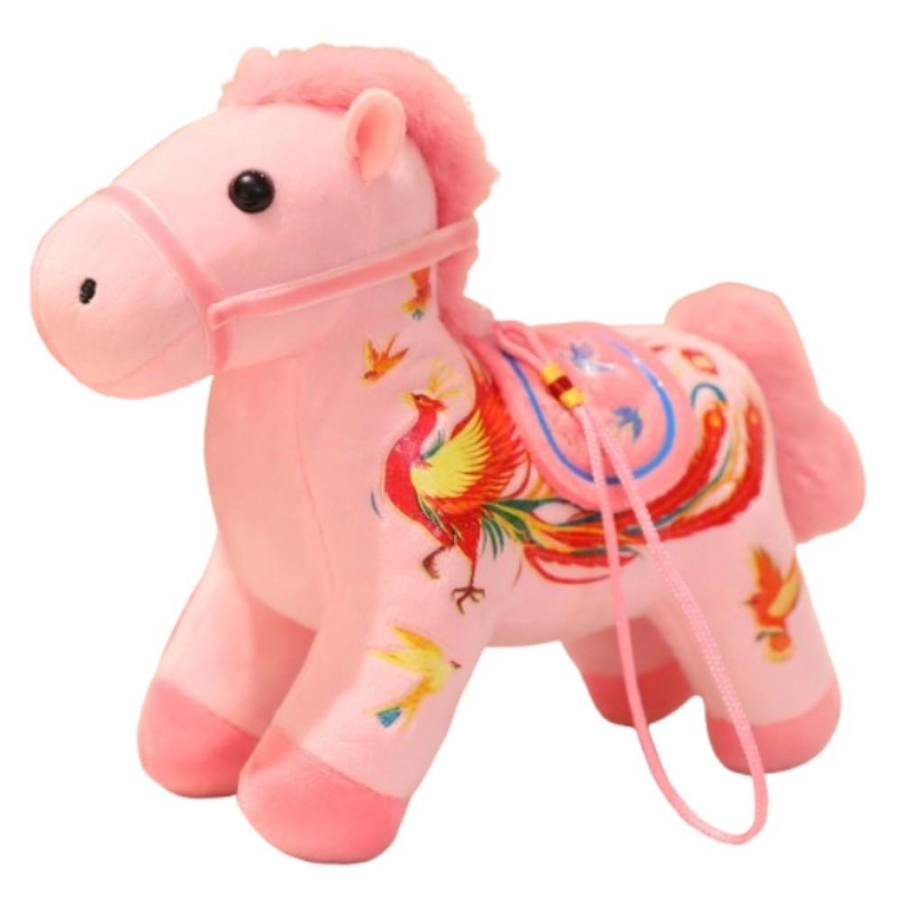 Mascot Dolls Plush Horse Keychain Creative Plush Horse Doll Pendant Year of Horse