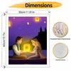 Disney DIY Tangled Rapunzel Lantern Oil Painting Art Painting Kit Home Wall Decor Handmade Gift Art Decor Gift Painting For Bedroom Wall