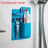 Silicone Toothbrush Holder Bathroom Product Home Organizer Mighty Toothpaste Holder