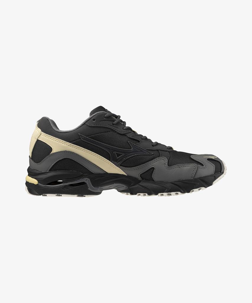 Mizuno (Unisex) Wave Rider 10 - Black Sand:Quiet Shade:Banana Crepe / D1Ga256301