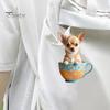 Acrylic Hanging Ornament Animal Dog Pendant with Lanyard Easy To Hang Creative Christmas Tree Ornament Bag Charms