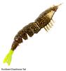 Zman Мягкая приманка Shrimpz 3,5 дюйма, 4 шт. в упаковке Rootbeer Chart Tail (2345)