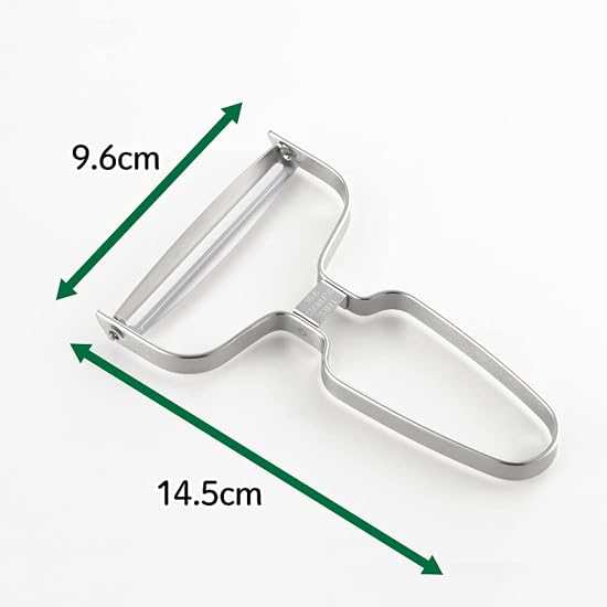 Yoshikawa Peeler, Wide Vegetable Peeler, Stainless Steel, New Kitchen Basic SJ3358
