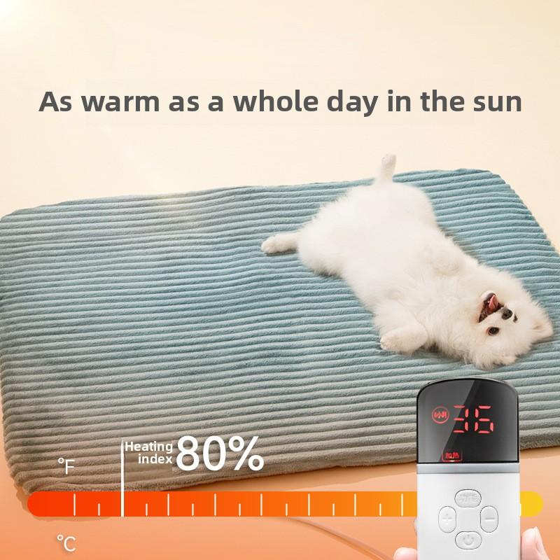 Съемный электрический плед для питомцев, грелка для кошек, постоянная температура, таймер, водонепроницаемый, устойчивый к царапинам электрический матрас, товары для питомцев