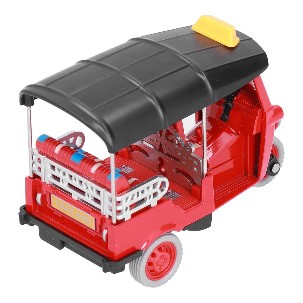 Pull Back Thai Tricycle Simulation Alloy Tuk Tuk Car Model Toy Children Vehicle ToyRed