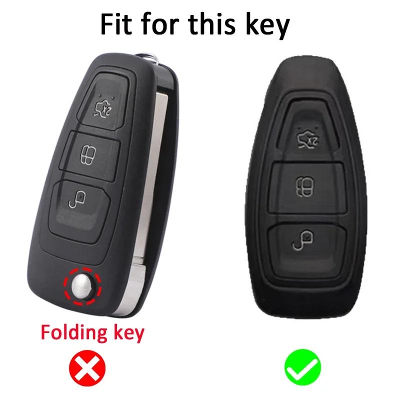 Корпус для удаленного крепления, подходит для Ford Fiesta Focus 3 4 Mondeo Ecosport Kuga Focus St Transit Custom Wagon, ТПУ, Чехол-футляр для умного автобрелока
