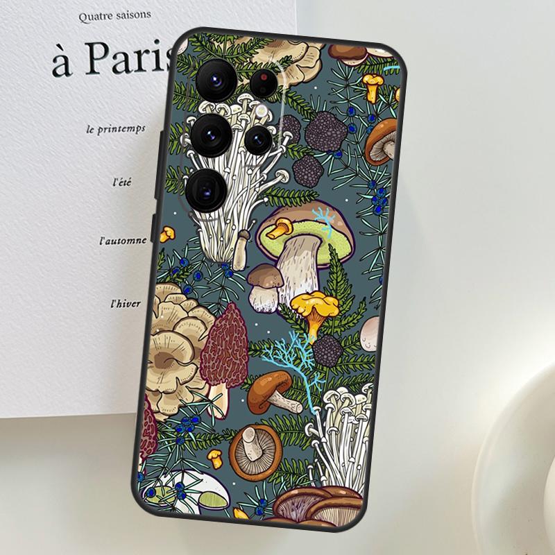 Mushroom Forest Cover For Samsung Galaxy S23 Ultra S21 S20 FE Note 10 Plus S8 S9 S10 S10e S22 Ultra Case