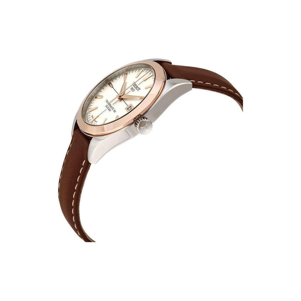 Tissot Мужские часы Gentleman Автоматический механический механизм Позолоченные Часы 40 мм Золотой циферблат T927.407.46.261.00