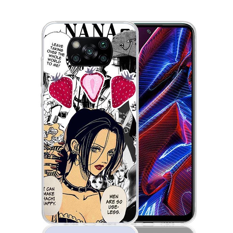 NaNa Osaki Anime Case Phone Cover for Xiaomi Redmi Note 10 9 9S 8 8T 7 5 Pro Mi 12T 11T 10T 9T 12 11 Lite A3 A2 Trend Fundas Mi